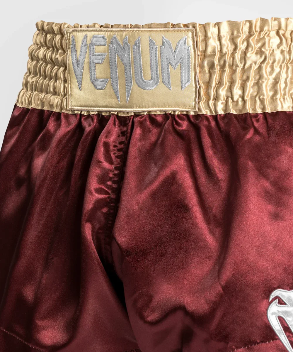 SHORT DE MUAY THAI VENUM CLASSIC - BORDEAUX/OR/BLANC – Image 2