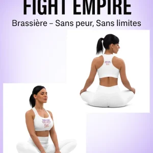 Brassière de sport rembourrée "Sans peur, sans limites"