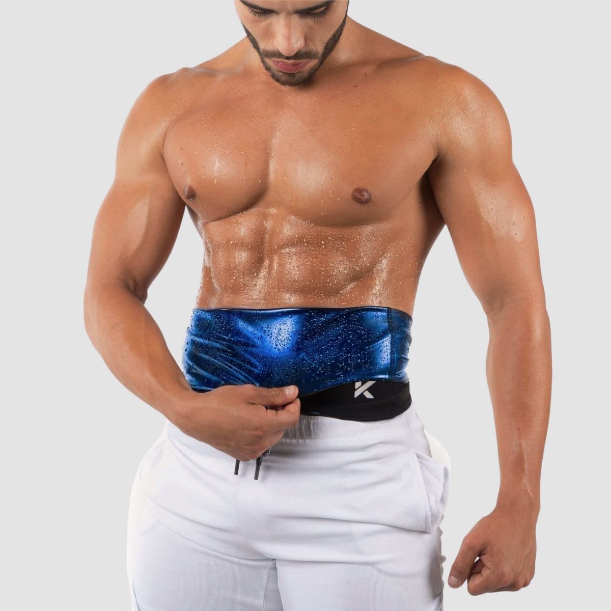 Men's Heat-Trapping Waist Toner 2-Pack Black – Image 2