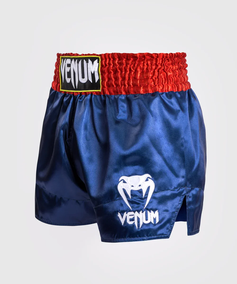 SHORT DE MUAY THAI VENUM CLASSIC - BLEU/ROUGE/BLANC – Image 2