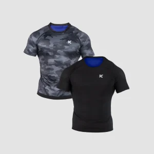 Men's Sauna Shirt 2-pack Black & Camo Gray