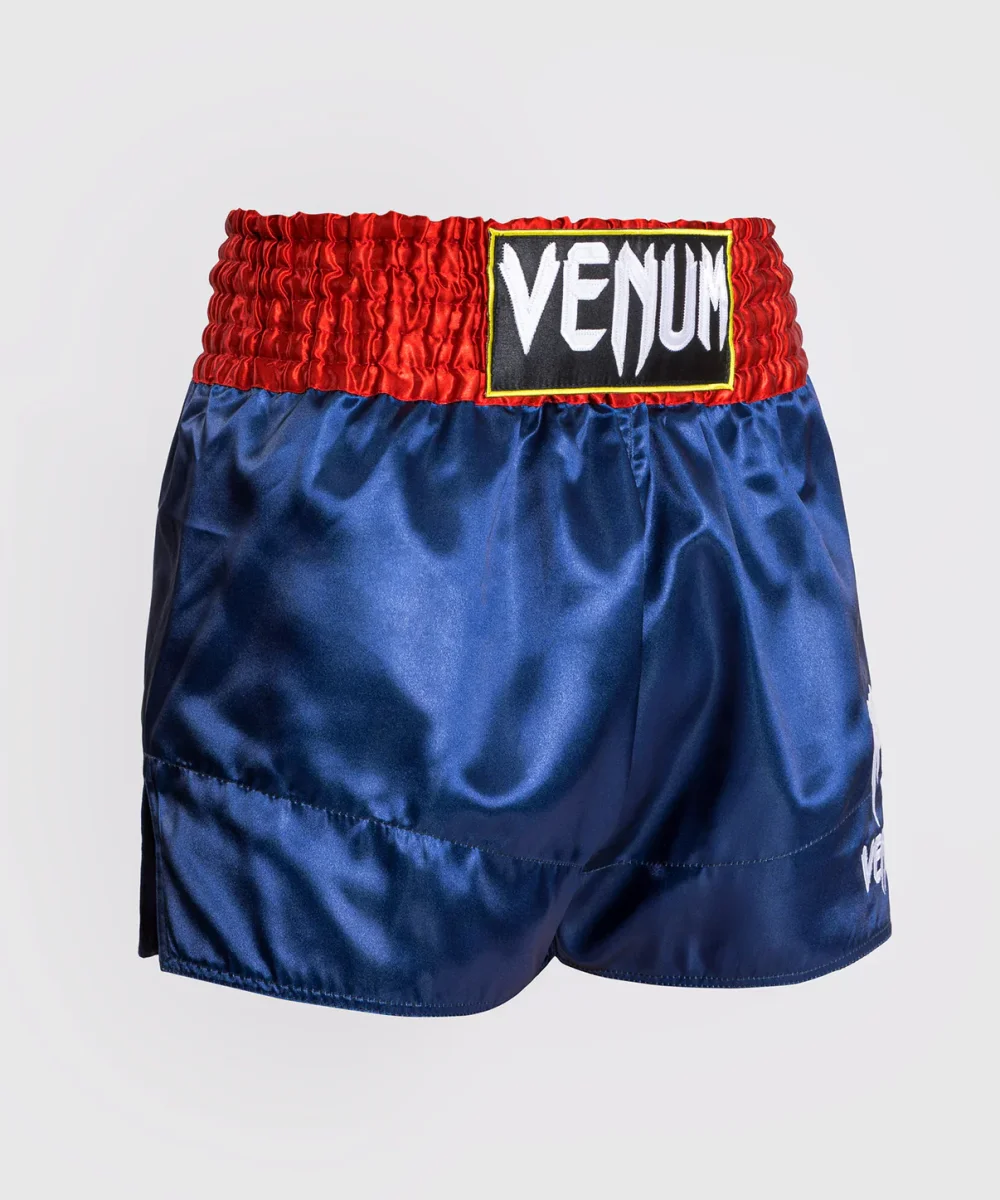 SHORT DE MUAY THAI VENUM CLASSIC - BLEU/ROUGE/BLANC – Image 3