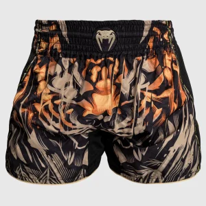 SHORT DE MUAY THAI VENUM TIGER - NOIR/ORANGE NÉON