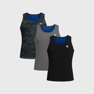 Men's Heat-Trapping Sweat Vest 3-Pack (Multicolor)