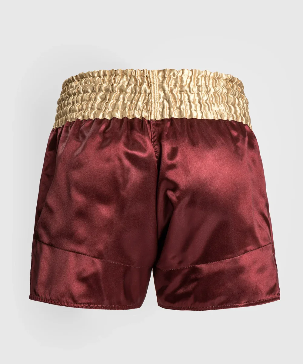 SHORT DE MUAY THAI VENUM CLASSIC - BORDEAUX/OR/BLANC – Image 4