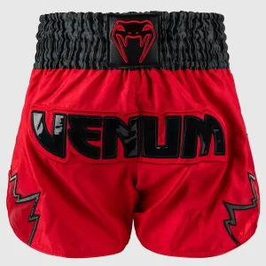 SHORT DE MUAY THAI VENUM INFERNO - ROUGE/GRIS/CHARBON/NOIR