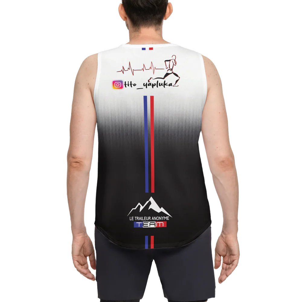 Débardeur Running Homme - Performance - B&W- Personalisation Tito – Image 6