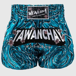 SHORT DE MUAY THAI VENUM TAWANCHAY - BLEU/BLANC