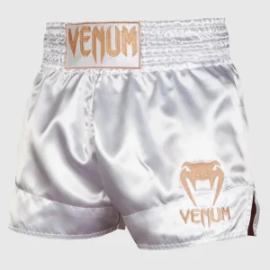 SHORT DE MUAY THAI VENUM CLASSIC - BLANC/OR