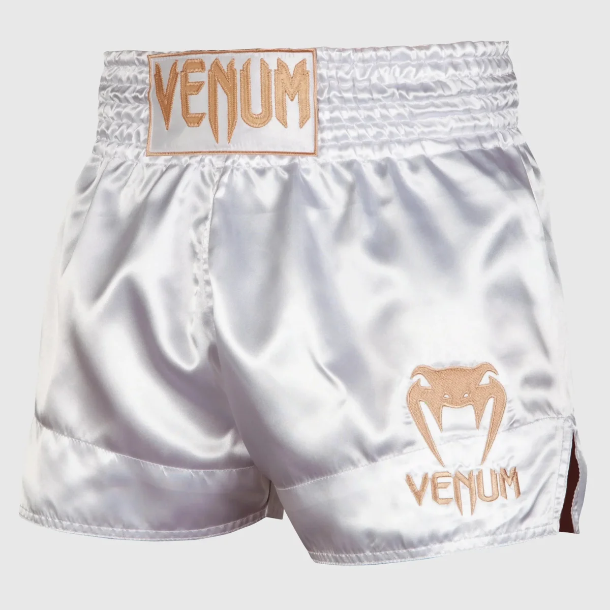 SHORT DE MUAY THAI VENUM CLASSIC - BLANC/OR
