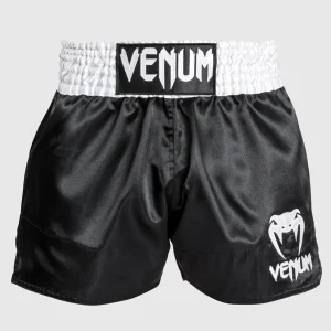 SHORT DE MUAY THAI VENUM CLASSIC - BLANC/NOIR/BLANC