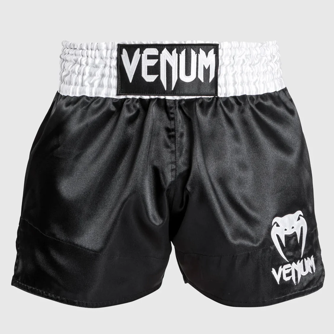 SHORT DE MUAY THAI VENUM CLASSIC - BLANC/NOIR/BLANC