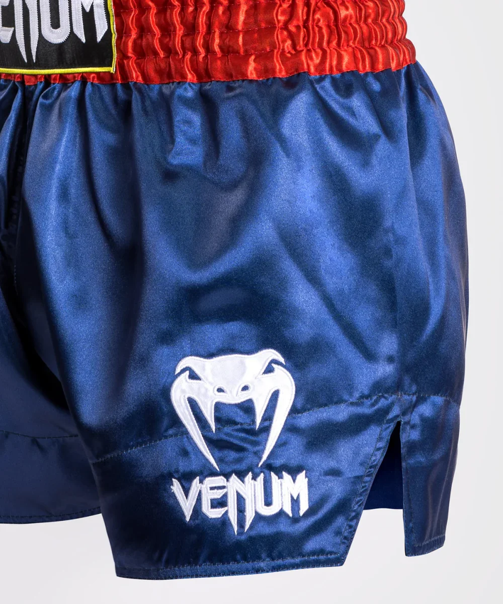 SHORT DE MUAY THAI VENUM CLASSIC - BLEU/ROUGE/BLANC – Image 5