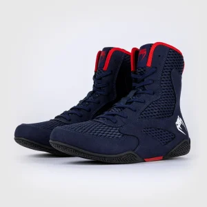 CHAUSSURES DE BOXE VENUM CONTENDER - BLEU MARINE/ROUGE