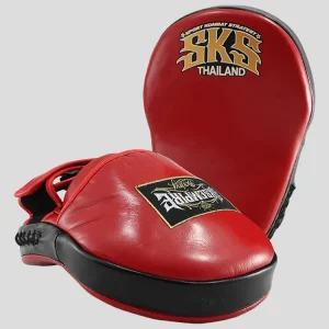 PATTES D'OURS LARGES SKS CUIR SYNTHETIQUE - ROUGE (PAIRE)