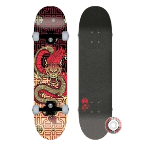 DRAAK - RED SKATEBOARD COMPLETE