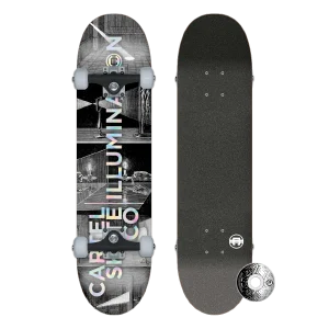 ILLUMINATION - BLACK SKATEBOARD COMPLETE