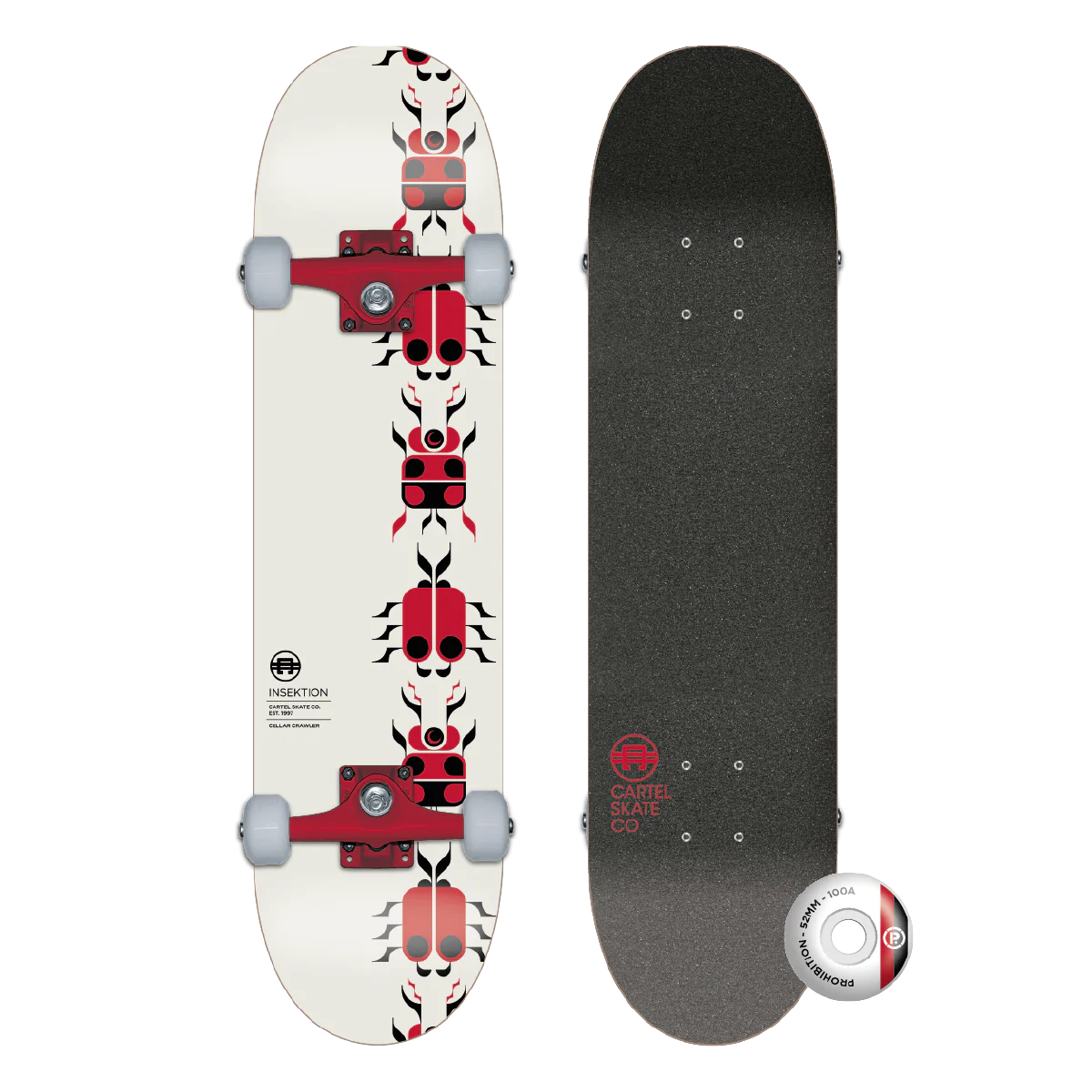 INSEKTION - CREAM SKATEBOARD COMPLETE