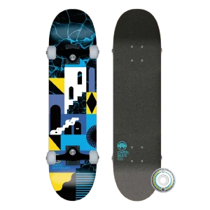 SANTORINI - BLUE SKATEBOARD COMPLETE