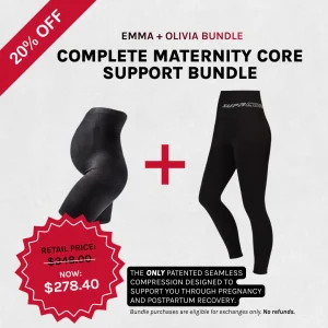 PATENTED EMMA POSTNATAL SHORT AND OLIVIA POSTPARTUM LEGGING