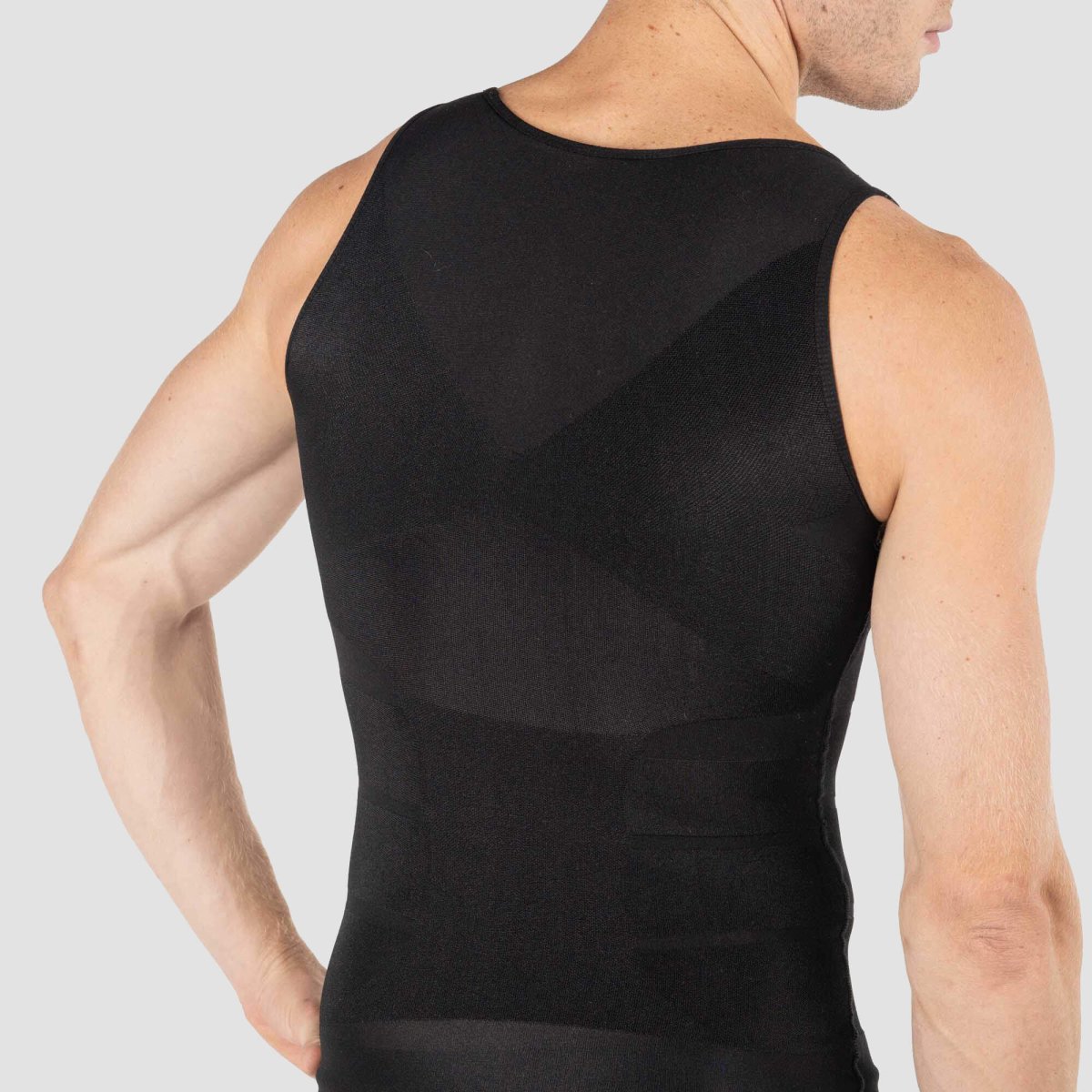 Men's Slimming Vest Invisible Tummy Shaper 3-Pack Black – Image 6