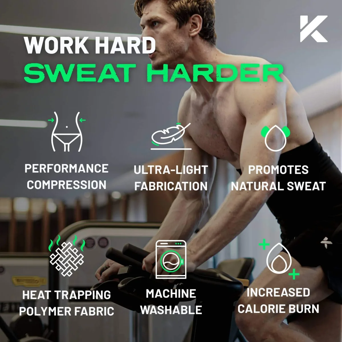 Men's Heat-Trapping Waist Toner 2-Pack Black – Image 5