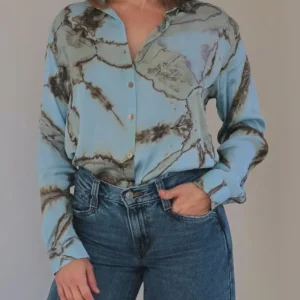 CHEMISE SILKY - Blue sky