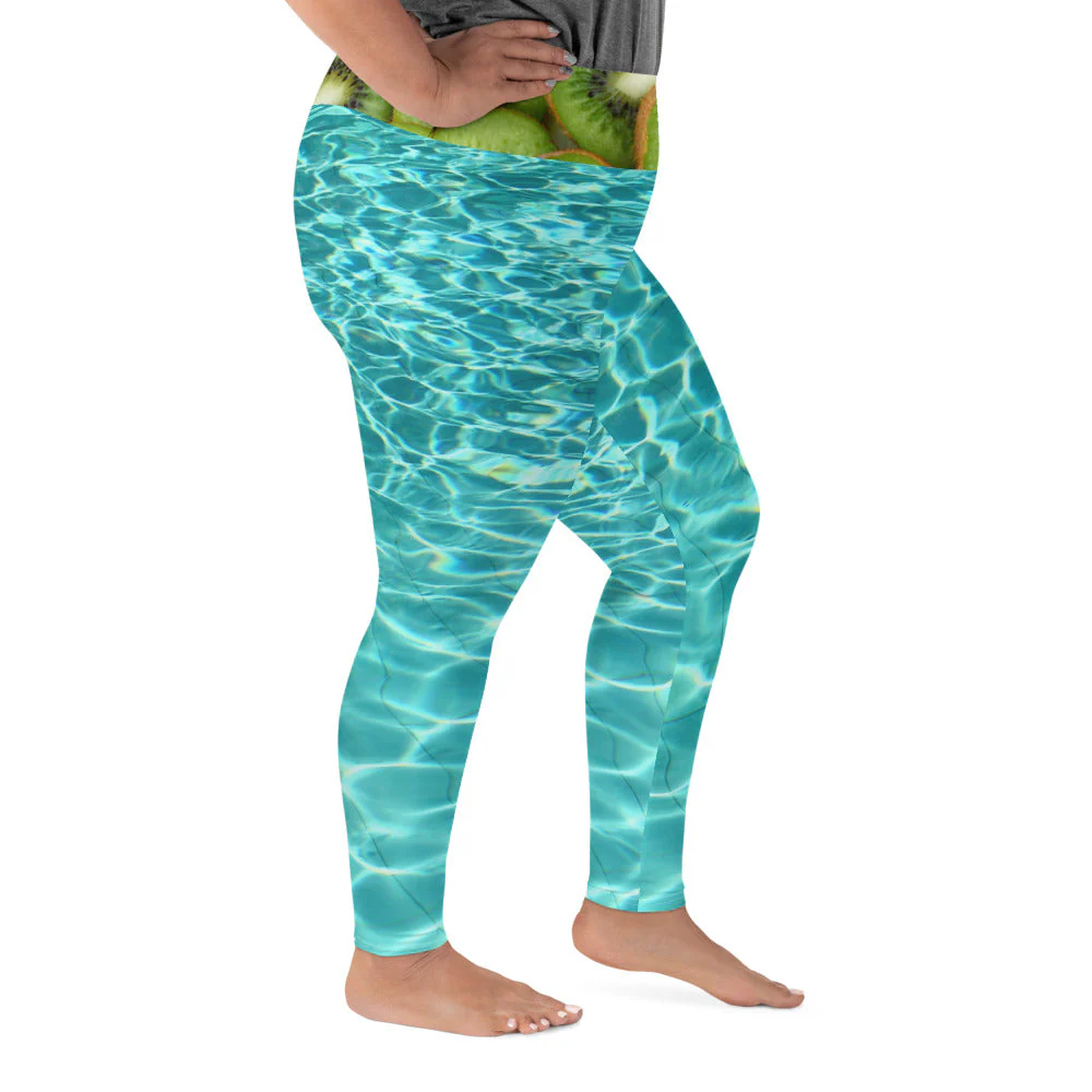 Legging yoga grande taille - Kiwi splash – Image 5