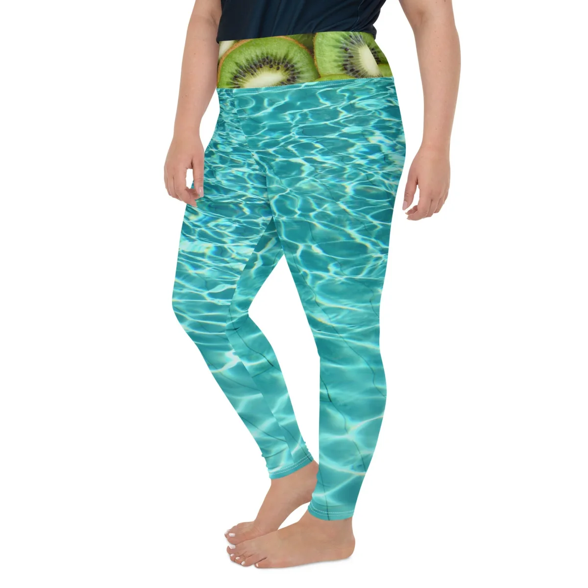 Legging yoga grande taille - Kiwi splash – Image 8