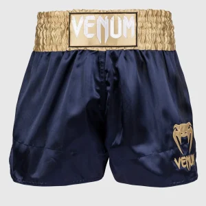 SHORT DE MUAY THAI VENUM CLASSIC - BLEU MARINE / OR