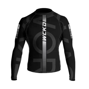 RASHGUARD WICKED ONE KRUZ NOIR MANCHES LONGUES