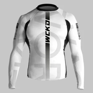 RASHGUARD WICKED ONE KRUZ BLANC MANCHES LONGUES