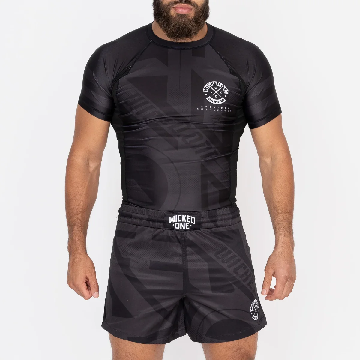 RASHGUARD WICKED ONE OUTSIDERZ MANCHES COURTES – Image 3