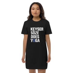 Robe t-shirt en coton bio - keyser soze does yoga