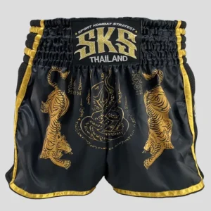 SHORT MUAY THAI SKS SAKYANT TIGER DRAGON NOIR