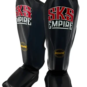PROTÈGE-TIBIAS ET PIEDS SKS CUIR SYNTHETIQUE - NOIR