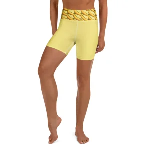 Short de Yoga femme - banane Boost
