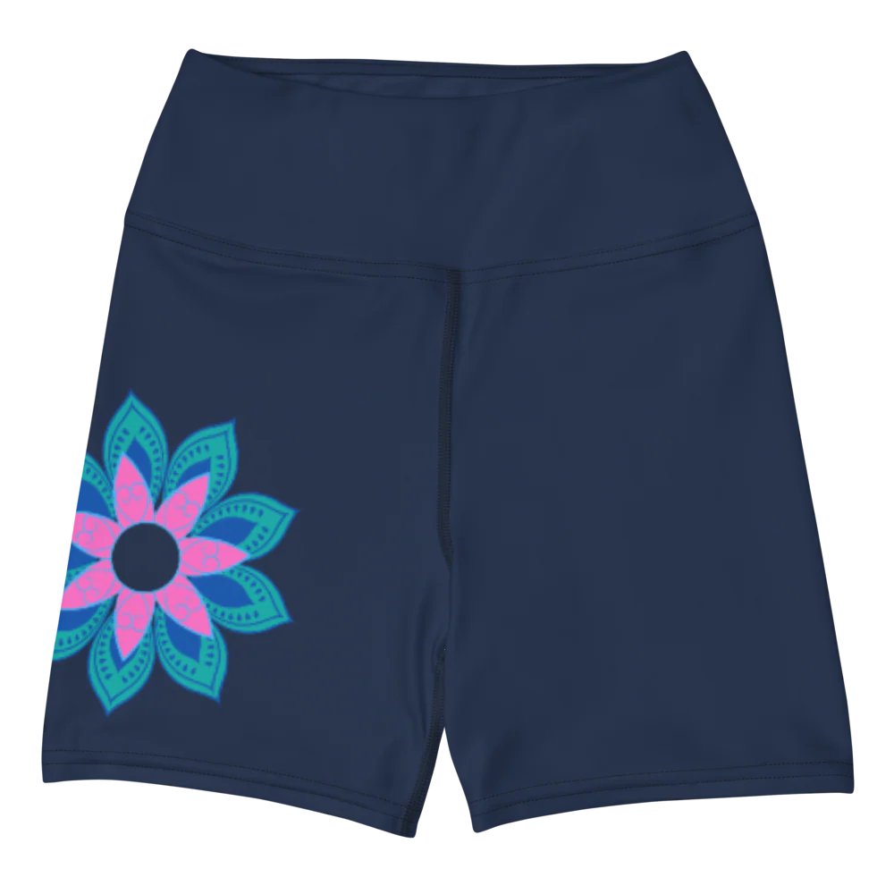 Short de Yoga - fleur rose – Image 4