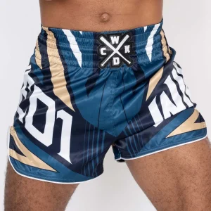 SHORT MUAY THAI WICKED ONE DISTRICT NAVY/GOLD
