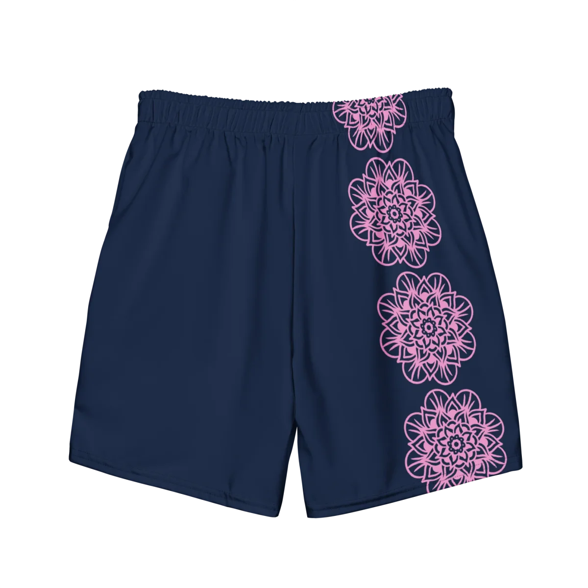 Short yoga bikram - maillot de bain - Fleurs roses - homme – Image 9