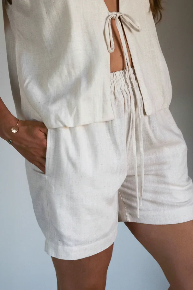 SHORT ANAYA - Blanc naturel