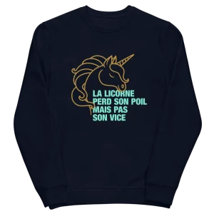 Sweatshirt bio - la licorne