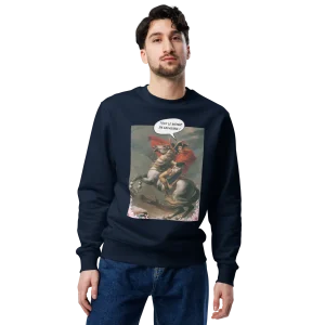 Sweatshirt éco responsable yoga Homme "Tout le monde en Savasana"