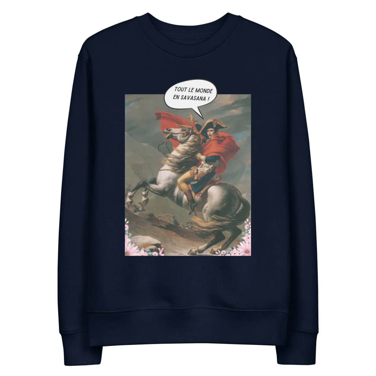 Sweatshirt éco responsable yoga femme Tout le monde en Savasana – Image 3