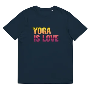 T-shirt Bio - Yoga is love - california