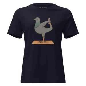 T-shirt décontracté - Femme - pigeon arc debout
