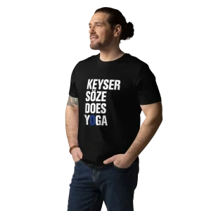 T-shirt homme - Keyser söze does yoga - eco responsable