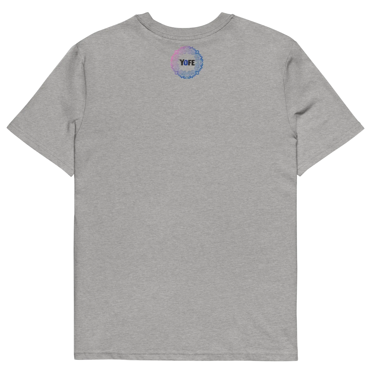 T-shirt yoga en coton biologique - Y brodé bleu - couleurs claires – Image 4