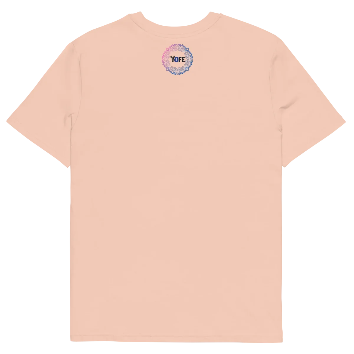 T-shirt yoga en coton biologique - Y brodé bleu - couleurs claires – Image 5