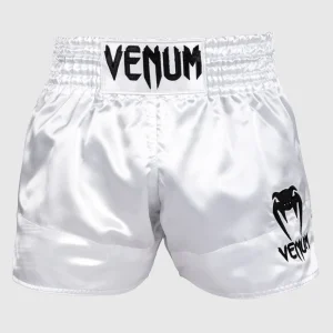SHORT DE MUAY THAI VENUM CLASSIC - BLANC/NOIR